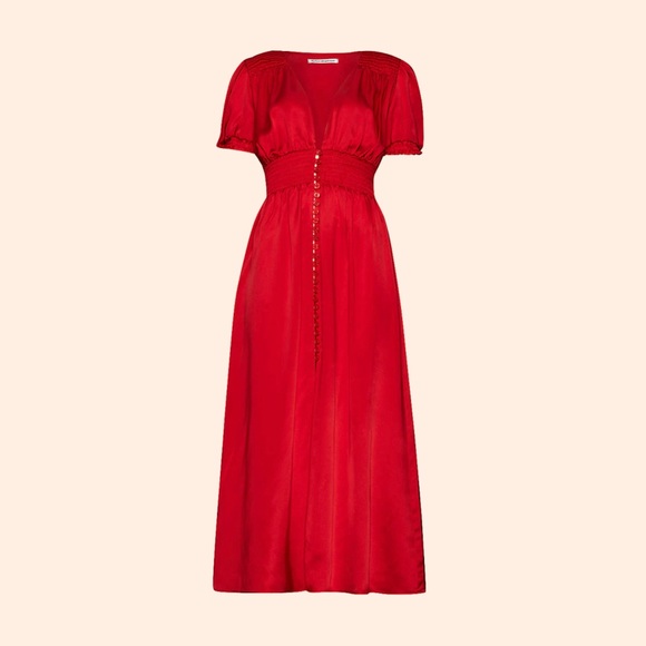 Reformation Dresses Reformation Alexea Dress Cherry Poshmark